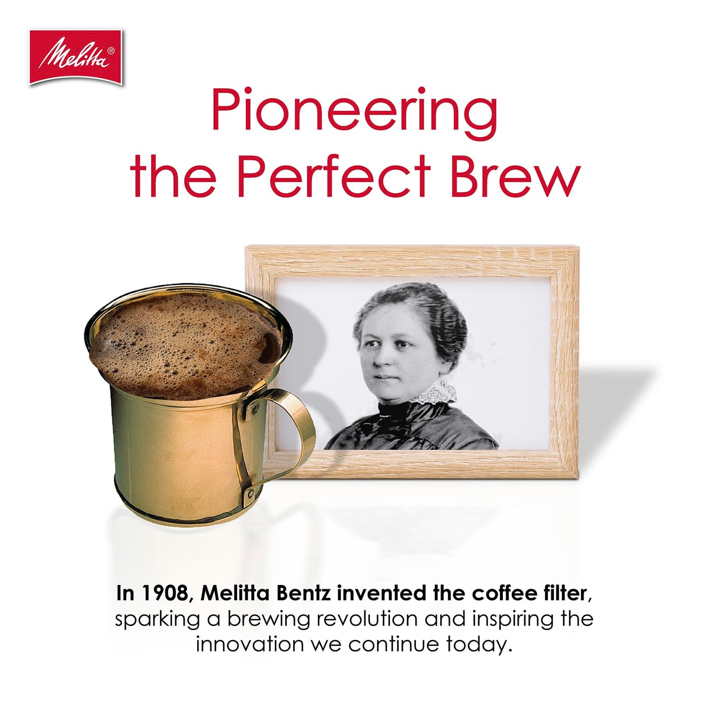Melitta #4 Cone Coffee Filters, Bamboo, 80 Count (Pack Of 6), 480 Total Filters - Fits all 8-12 Cup Cone Coffee Makers and Pour-Overs, Compostable, Tear-Resistant, Made in USA