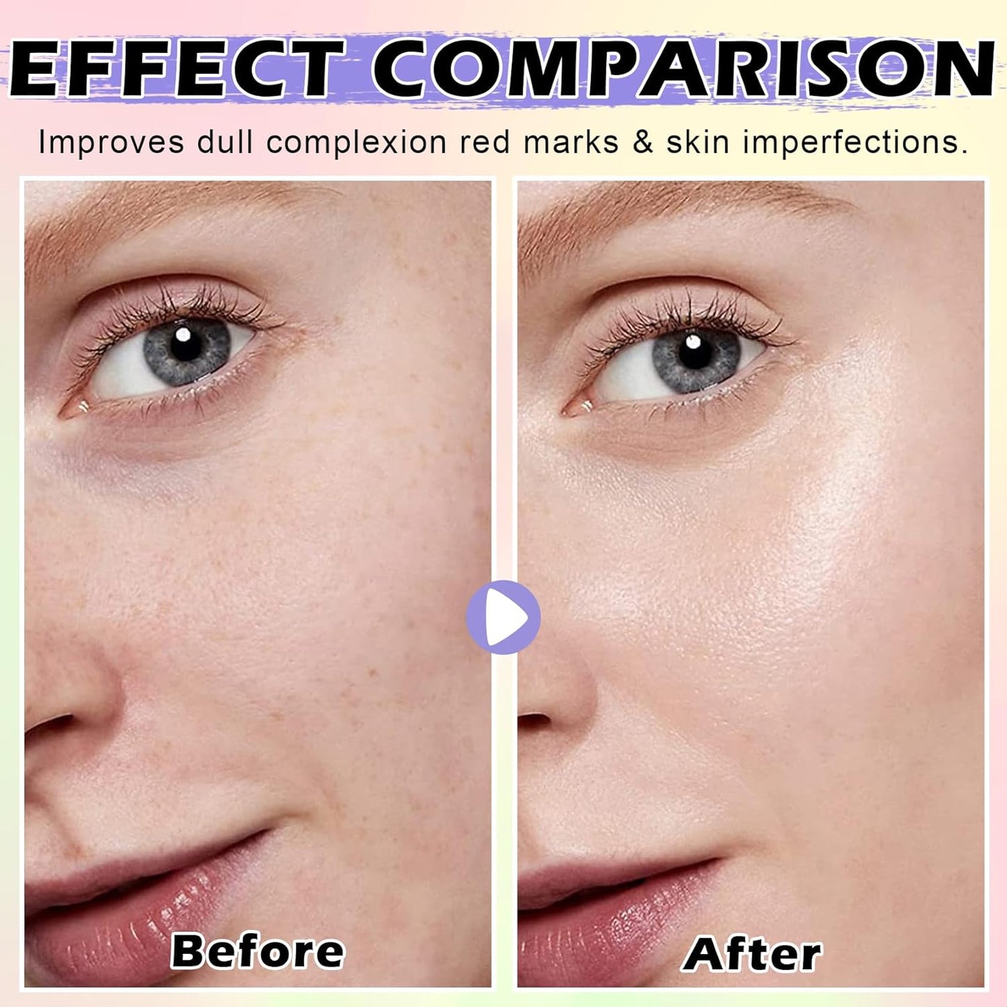 3 In 1 Color Corrector Makeup Primer Color Correcting Primer Cream Tinted Moisturizer Brightening Primer Facial Serum Isolation Cream Neutralizes Skin Tone for Face Before Makeup Base Cream
