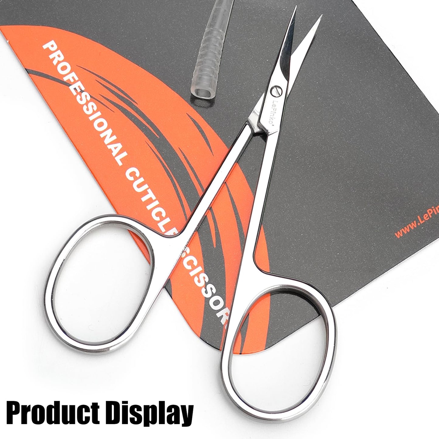 LePinko Professional Cuticle Scissors, Fully Forged, Sharper and More Wear-resistant, Short Blades
