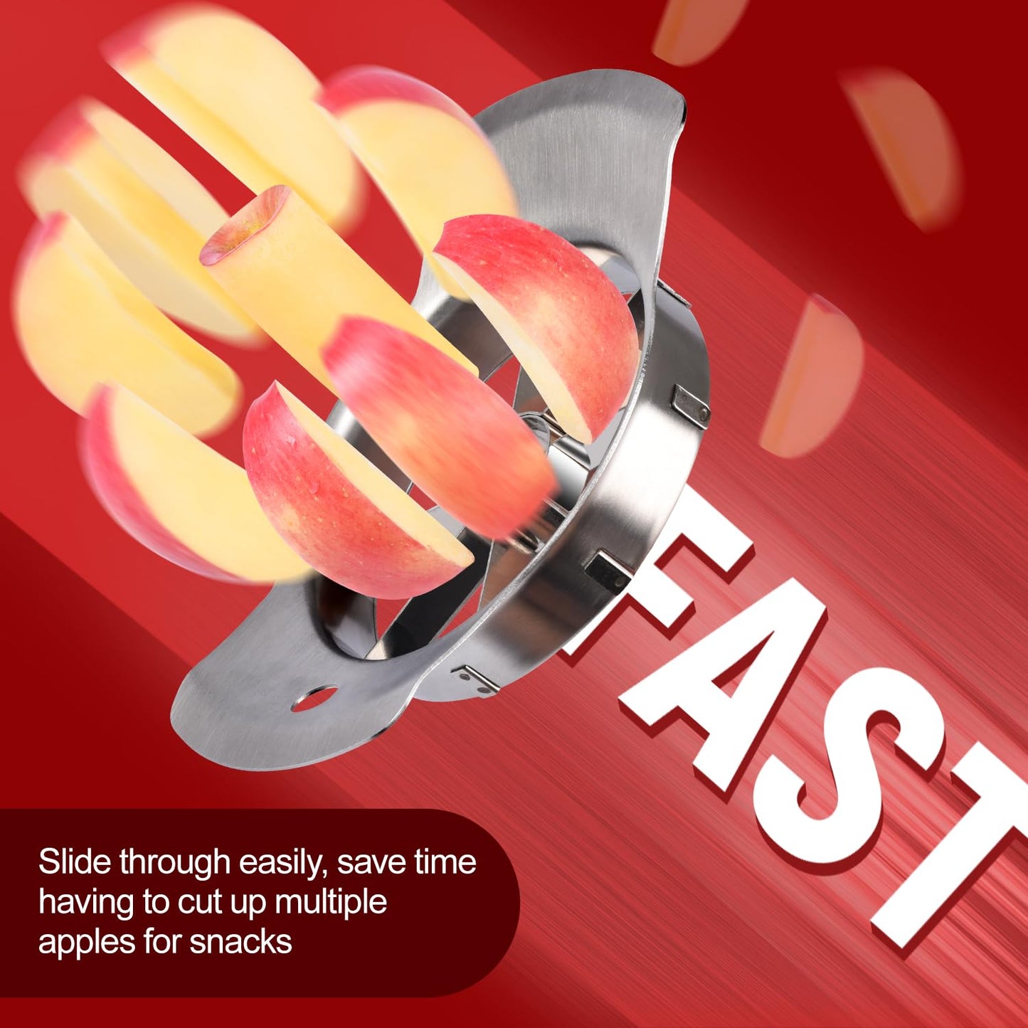 Apple Slicer, ARRITZ Stainless Steel Apple Cutter 8 Slices, Sharp Blade