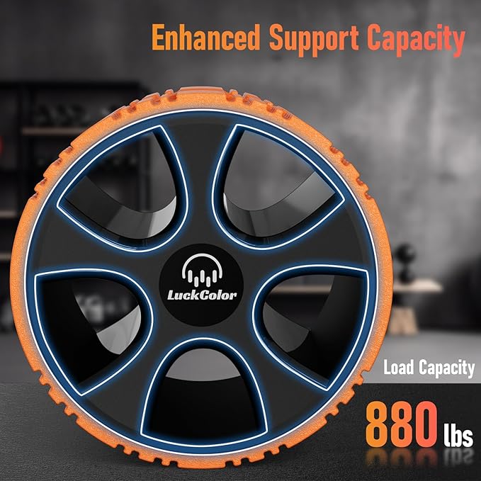 Back Roller, Back Wheel for Deep Tissue Massage,Yoga Wheel for Back Pain & Stretching, Comfy Deep Tissue Massage Roller for Back,Spine Alignment & Tension Relief