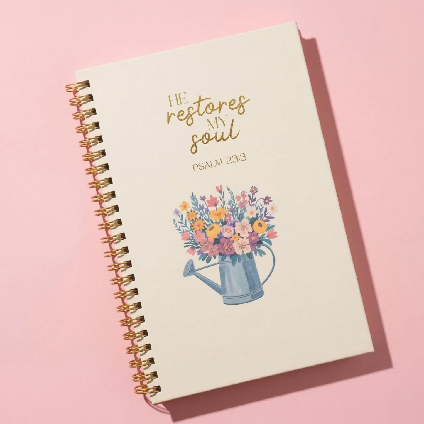 Highmark Collective Christian Notebook Set of 3 – Scripture Botanical Spiral Journal for Women – 100 GSM No-Bleed Bible Study Supplies – 3 Floral Lined Notebooks for Prayer Journal, Sermon Notes, and Devotionals