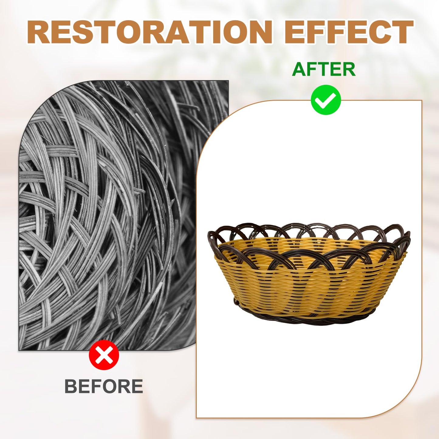 PATIKIL Wicker Repair Kit, 98 ft 2.4mm Round Synthetic Rattan Material Plastic Wicker Woven Rattan Set for DIY Craft and Weaving Basket Making, Verdant Green