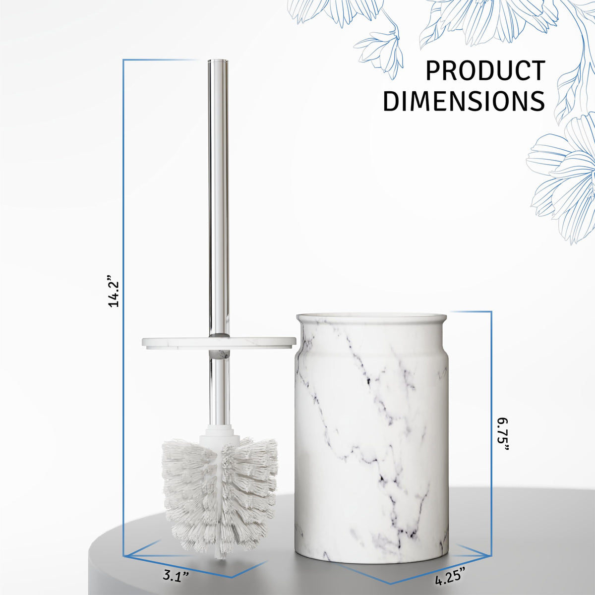Toilet Brush and Holder Set