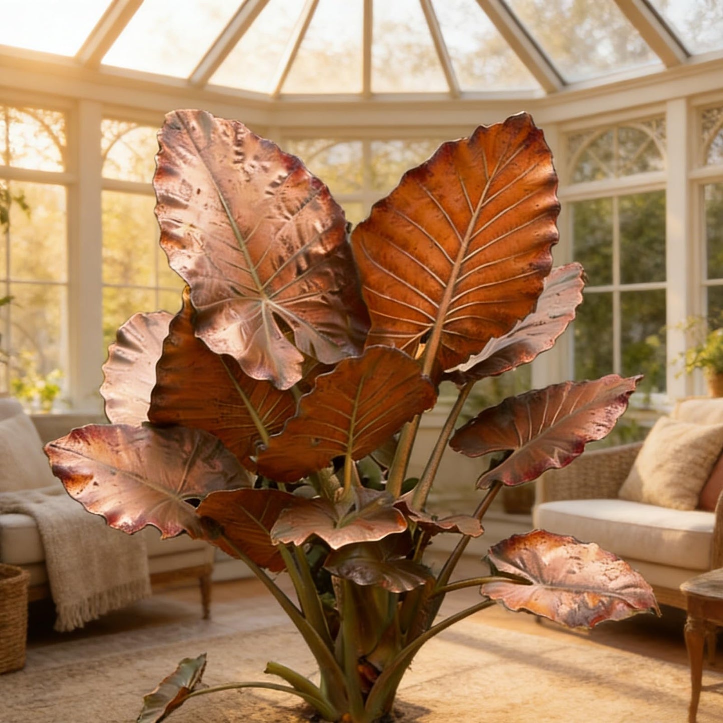 Hardy Elephant Ear Plant Bulbs | Tropical Colocasia for Home Garden & Outdoor Patio Landscaping (2)