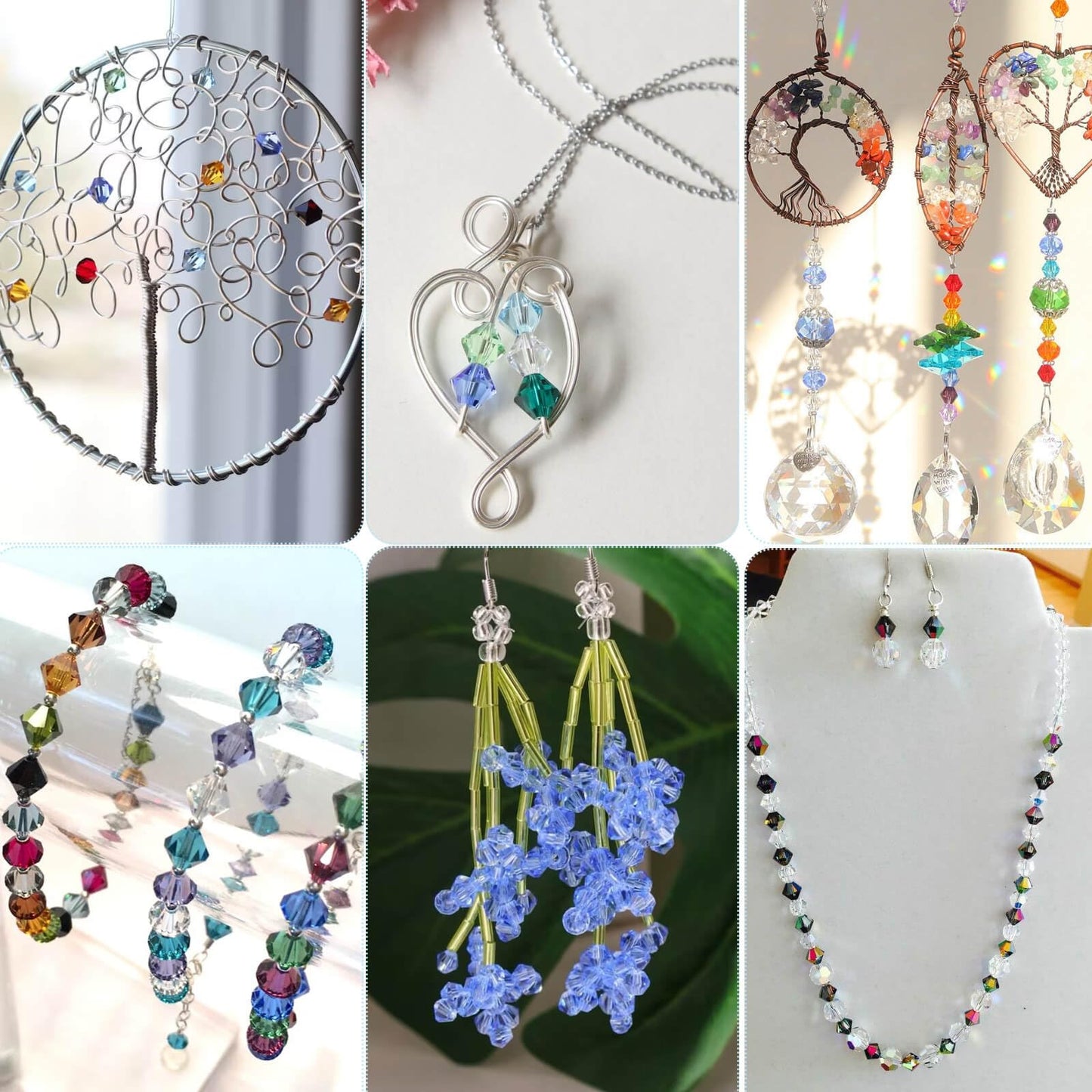 PAXCOO 1120Pcs Crystal Acrylic Bicone Beads for Jewelry Making, 28 Colors, 8 MM