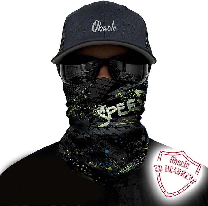 Obacle Neck Gaiter Face Mask Bandana for Dust Wind Sun Protection for Men Women
