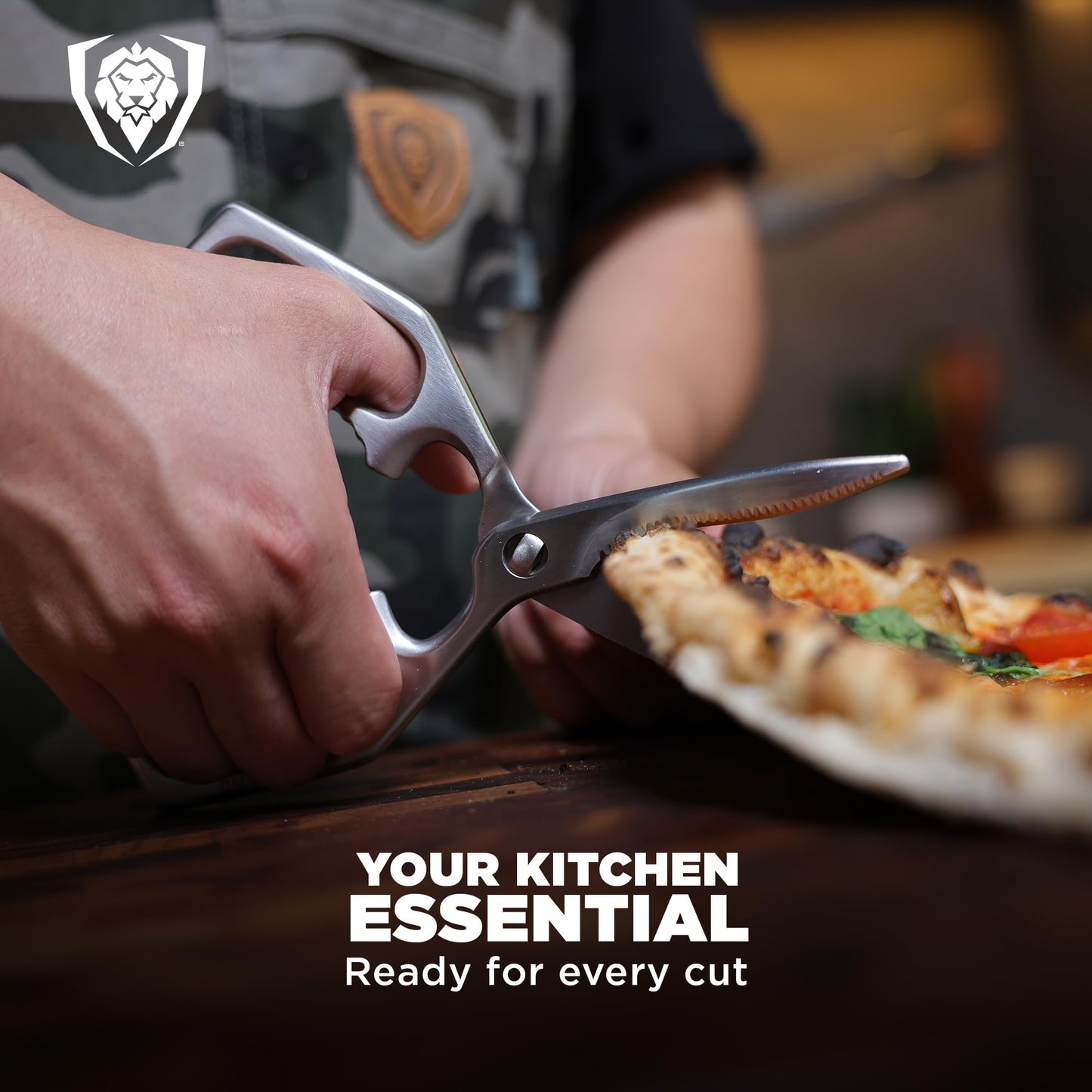 Dalstrong Kitchen Scissors — Japanese Stainless Steel Shears, Ambidextrous, Detachable for Cleaning — For Spatchcocking Chicken, Trimming Herbs, Pizza, Flatbread & Package Opening