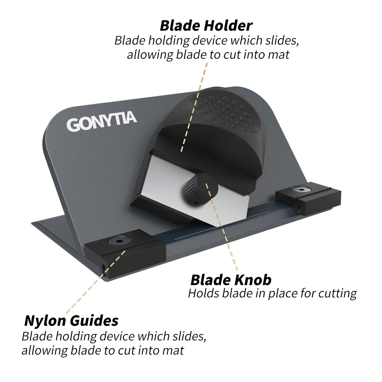 GONYTIA Straight/Bevel Foam Cutter, Foam KT Board Cutting Tool Adjustable 45° or 90° for Small DIY Crafts, EVA Foam, EPE Foam
