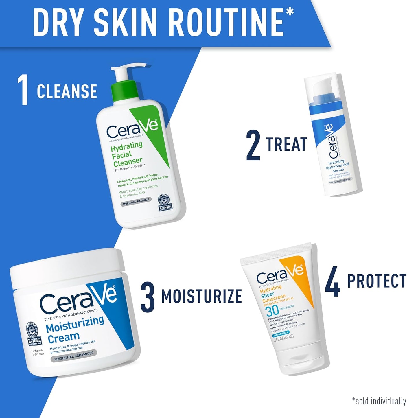 CeraVe Moisturizing Cream, Face Body Moisturizer, Normal to Dry Skin, 8 Fl Oz