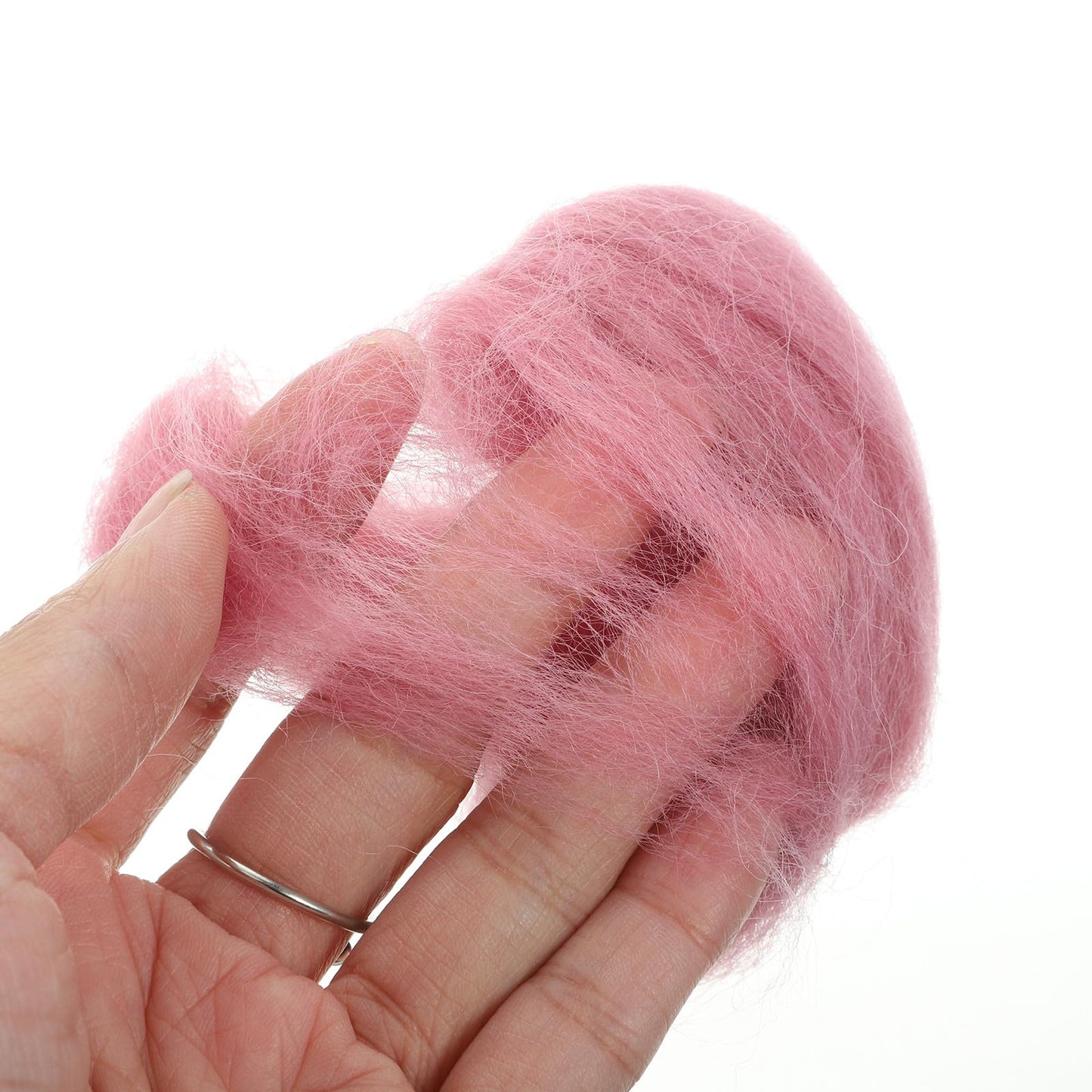Uonlytech 36 Colors Wool Roving for Needle Felting DIY Crafts with Reusable Pouch Wool Fiber Yarn for Handmade Needlecraft and Wet Felting Projects 1.96X1.96X1.96 Inch