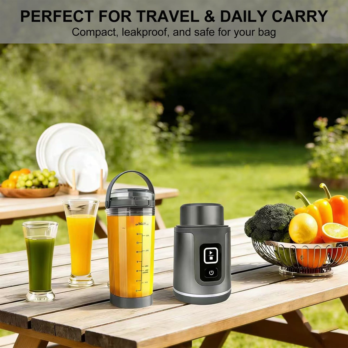 Zero-Leak Vessel Cap & Shock-Proof Blade Cover for Ninja Blast Portable Blender Accessories (BC100/BC151) — Odor-Resistant Tritan Lid, Double-Seal Leakproof, Easy-Clean, Travel/Gym/Car Ready