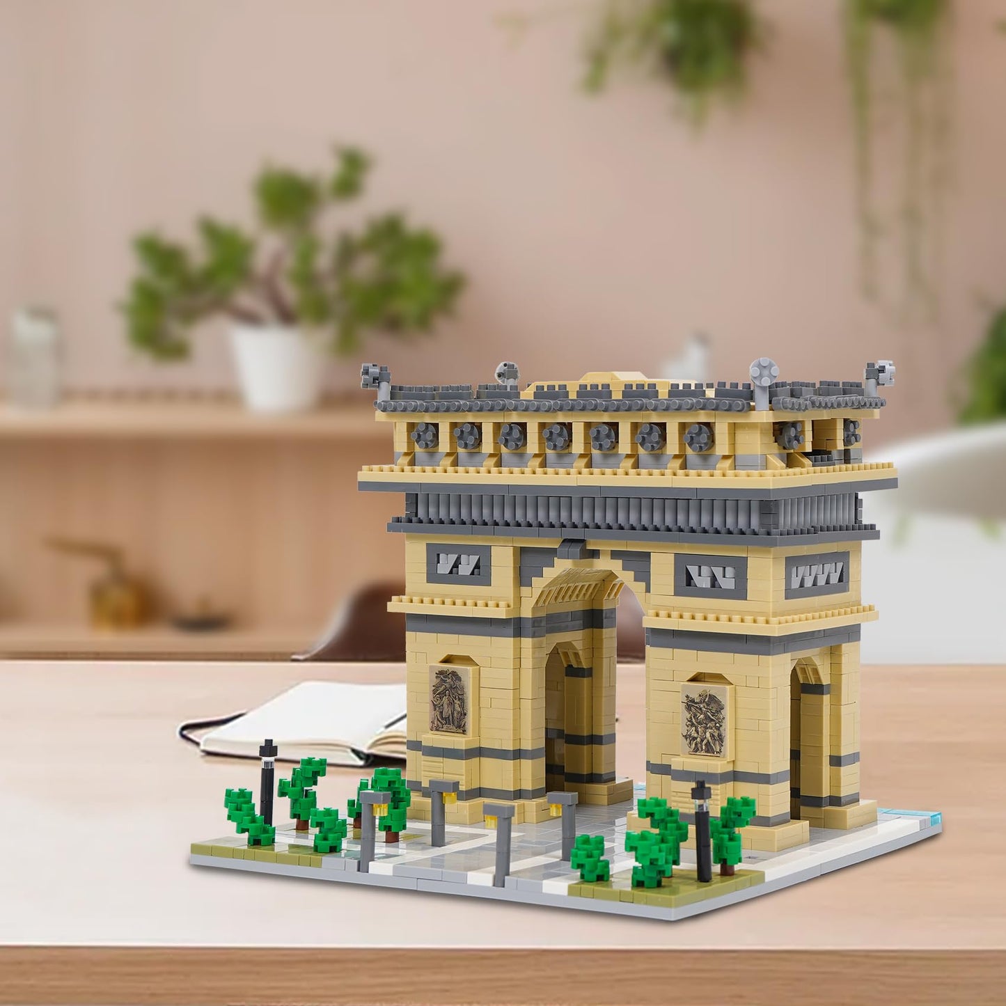 Geniteen Building Blocks Set Arc De Triomphe Model Micro Building Blocks 2020 PCS Famous Architecture Building Kit, Gifts for Kids and Adult