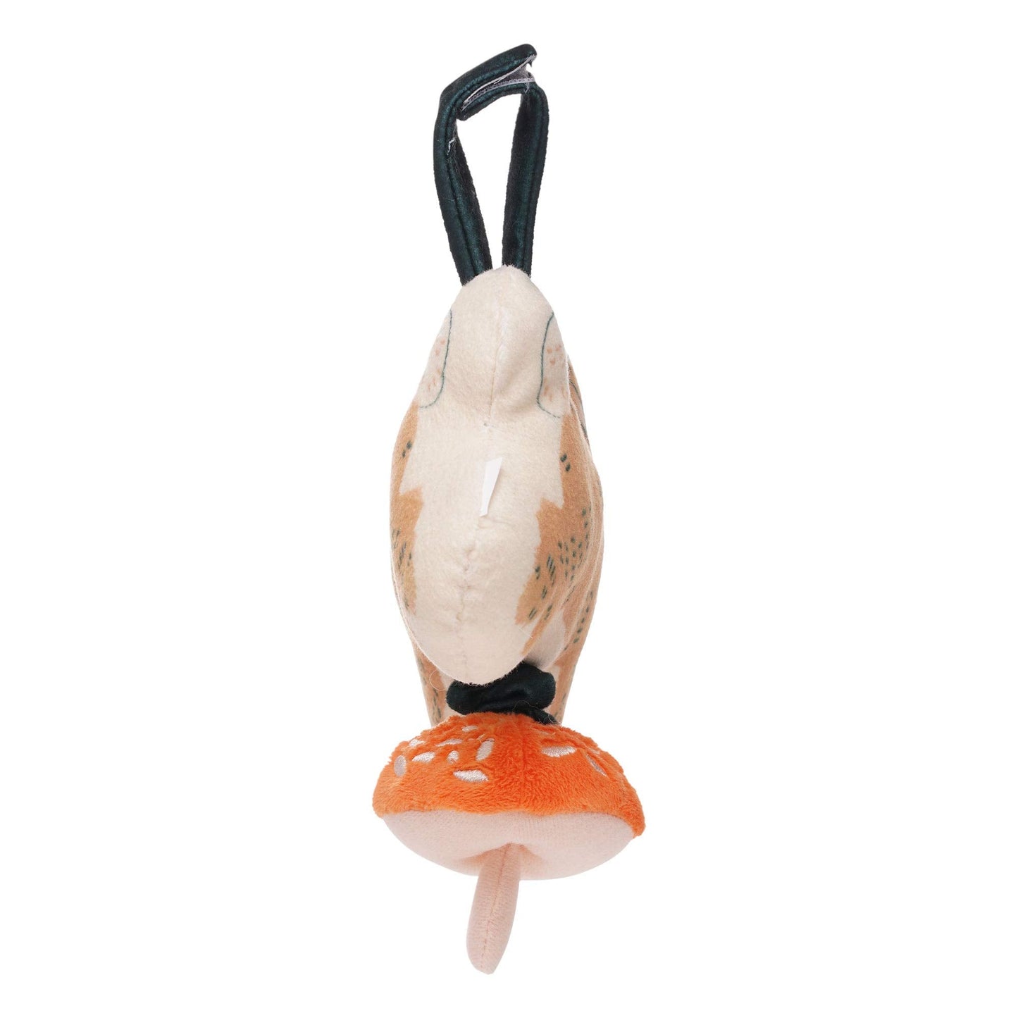 Manhattan Toy Button Bunny Brahm's Lullaby Pull Musical Toy with Baby Chime and Adjustable Fabric Loop for Carriers and Cribs