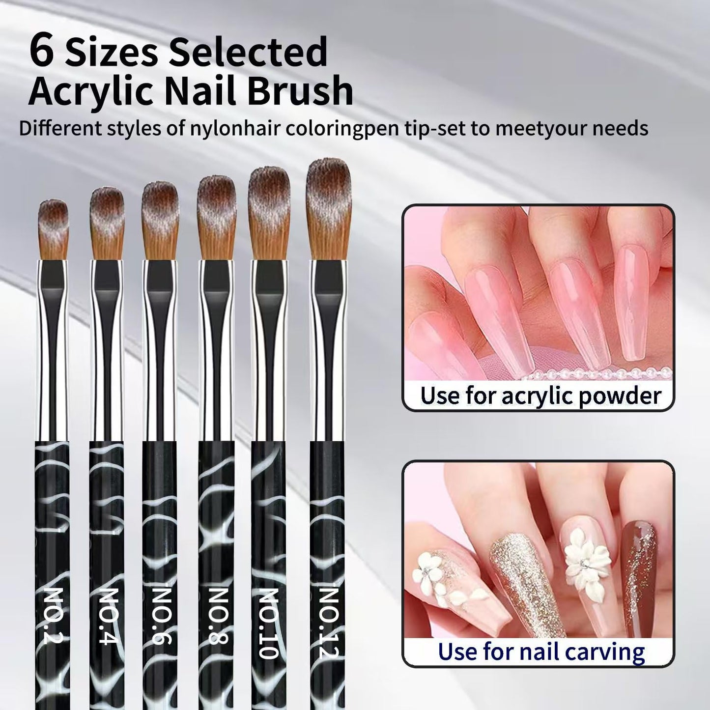 28Pcs Black Handle Nail Art Brush Set - All-in-One Manicure Tool Kit with Cuticle Brush, Dust Brush, Liner Brush & Builder Gel Brushes for Salon & DIY Nail Art