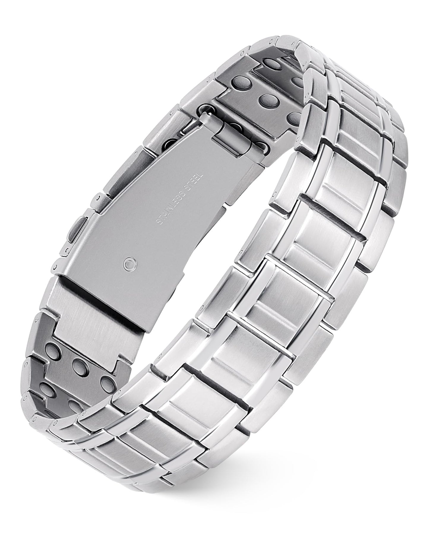 Jecanori 3X Magnetic Bracelets for Men Stainless Steel Bracelets With Adjustable Sizing Tool Gift