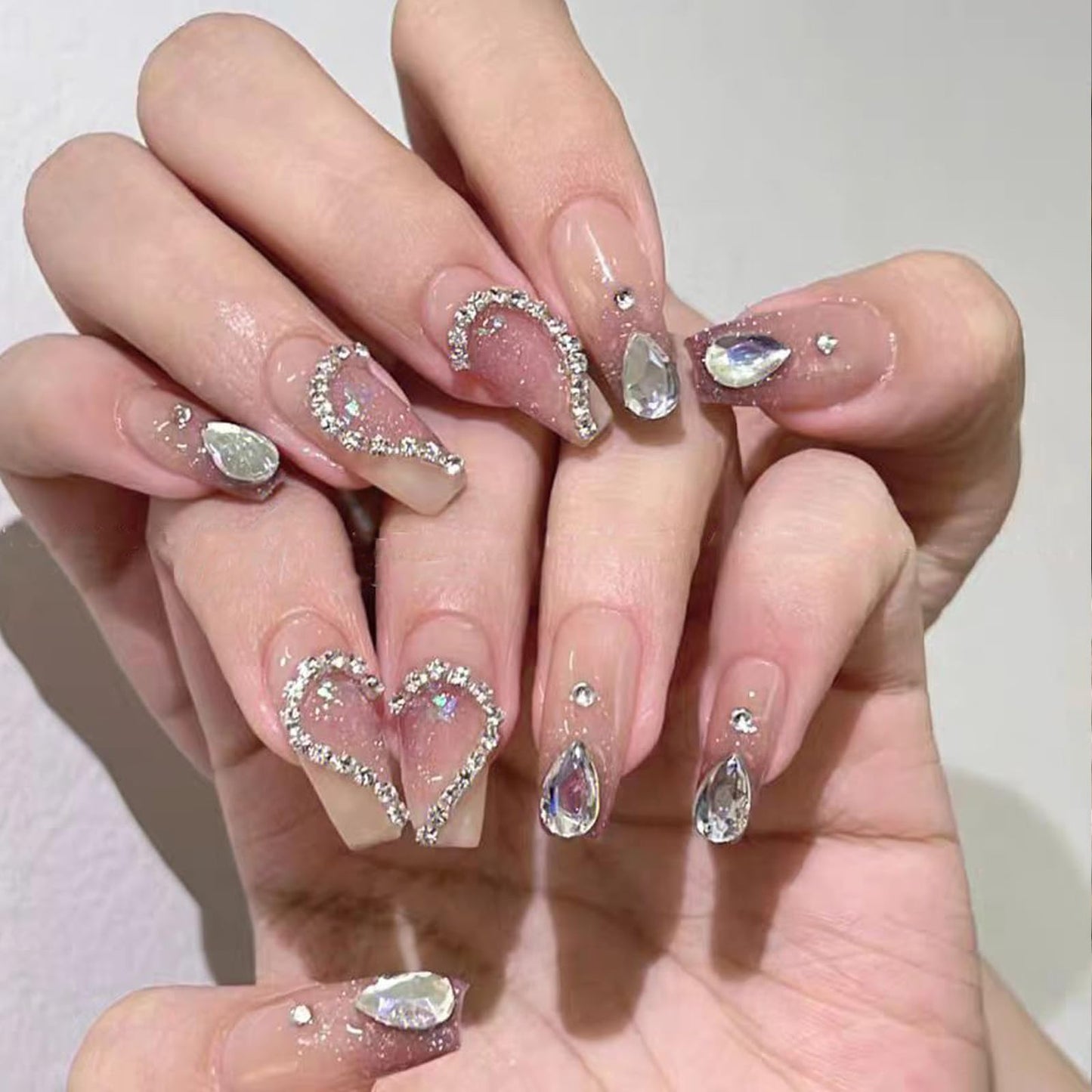 10-Piece Handmade Press On Nails Set - Convenient, Versatile, Reusable - Includes Press On Nails, Glue On Nails, Impress Nails - Pastel & Variety of Styles