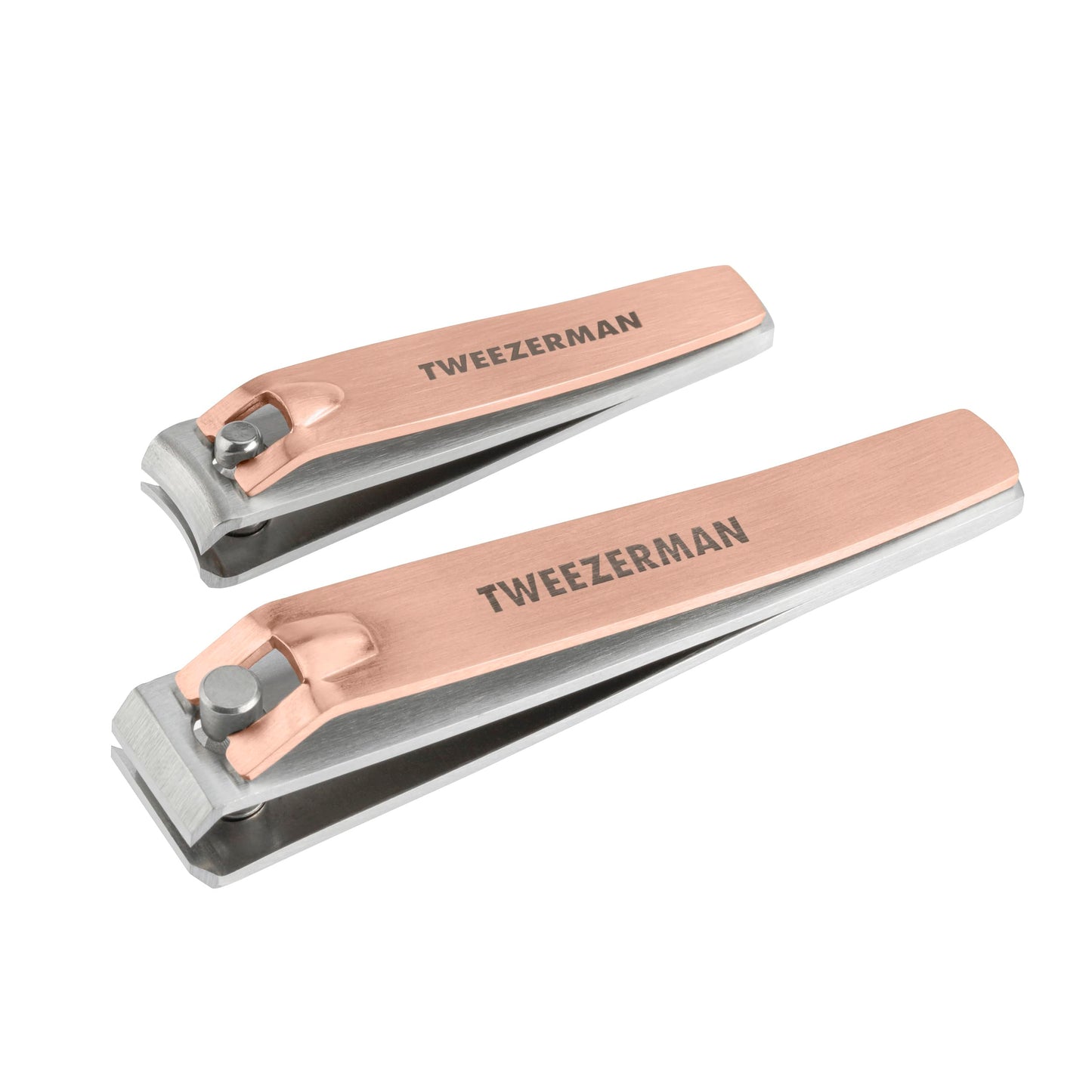 Tweezerman Stainless Steel Nail Clipper Combo Set with Three Neon Nail Files