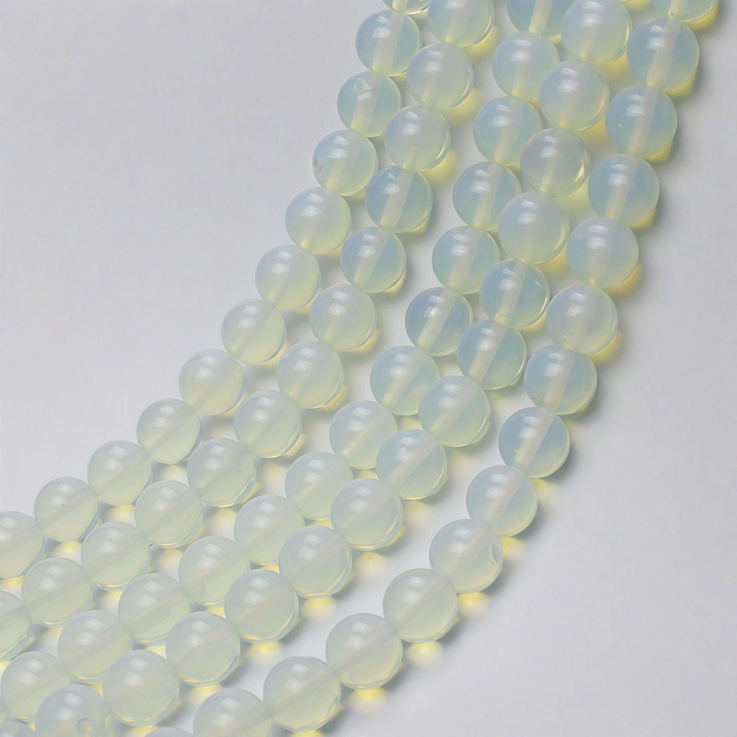 MJDCB Synthetic Opal Round Crystal Energy Stone Beads Healing Power for Jewelry Making (10mm)