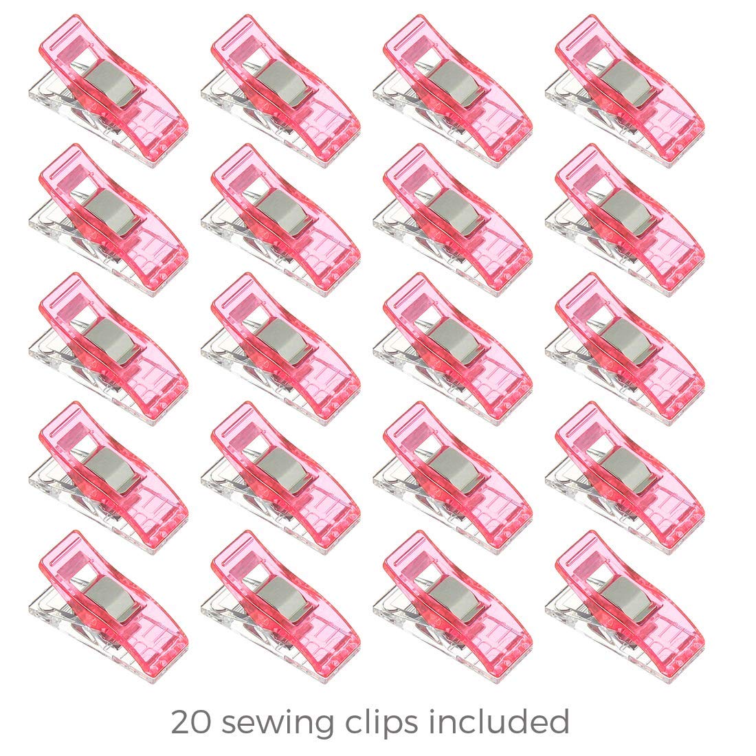 Rotary Cutter Set - Quilting Kit incl. 45mm Fabric Cutter, 5 Replacement Blades, A4 Cutting Mat, Acrylic Ruler and Craft Clips - Ideal for Crafting, Sewing, Patchworking, Crochet & Knitting (Pink, A4)