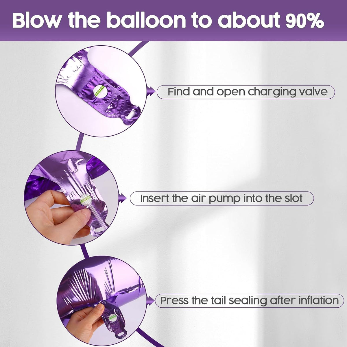 2026 Balloon - 2 Pack Purple Birthday Number Balloons, 40 Inch Large Foil Balloons for Men Women Boys Girls Purple Themed Birthday Decorations，Number 2026 Balloon