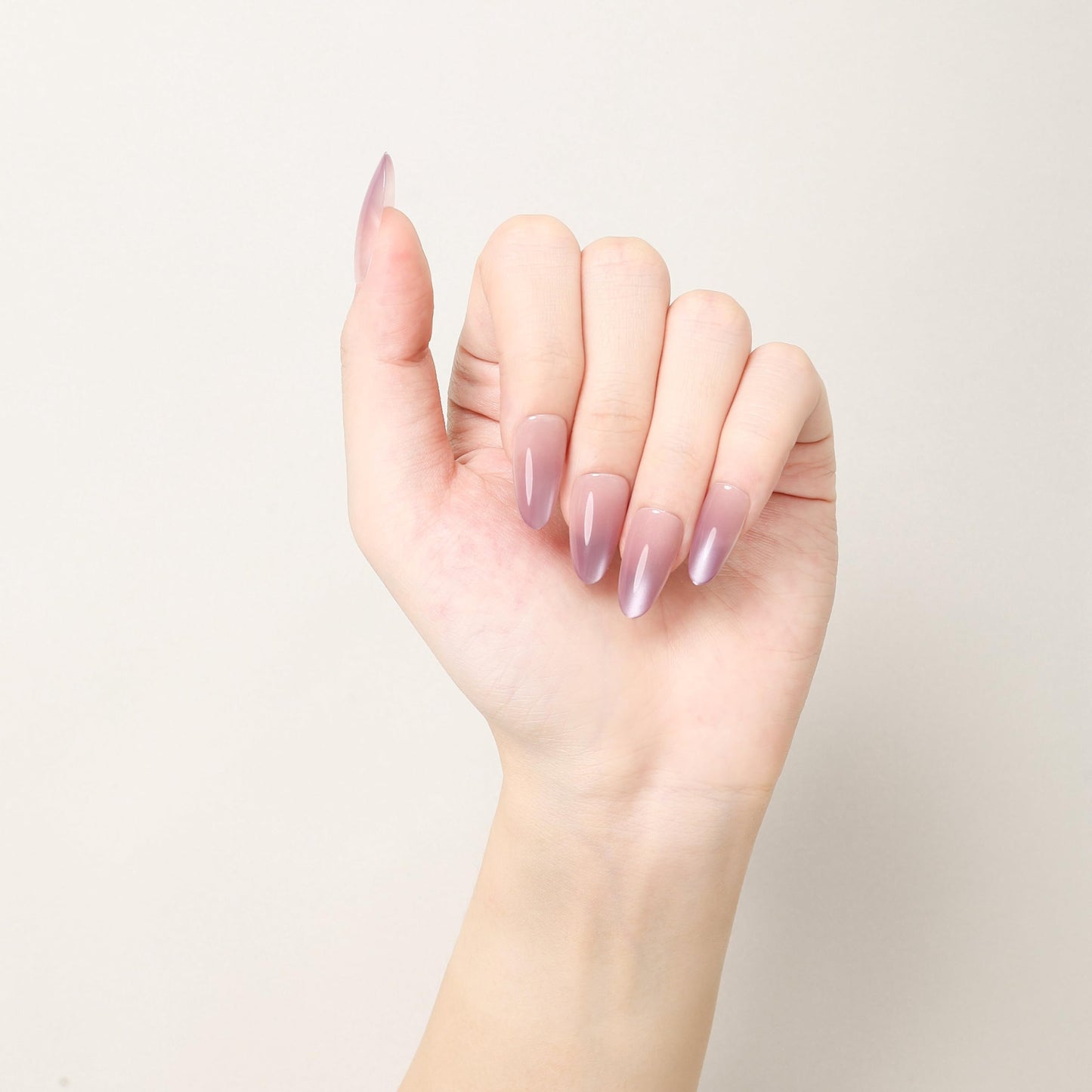 Max’s Press-On Nails Purple Collection | 30-Piece Nail Kit including both Glue & Adhesive (Glossy Grape, Small)