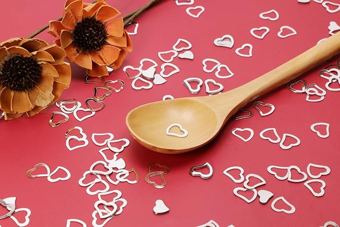 Silver Heart Confetti, 1,200 Pieces