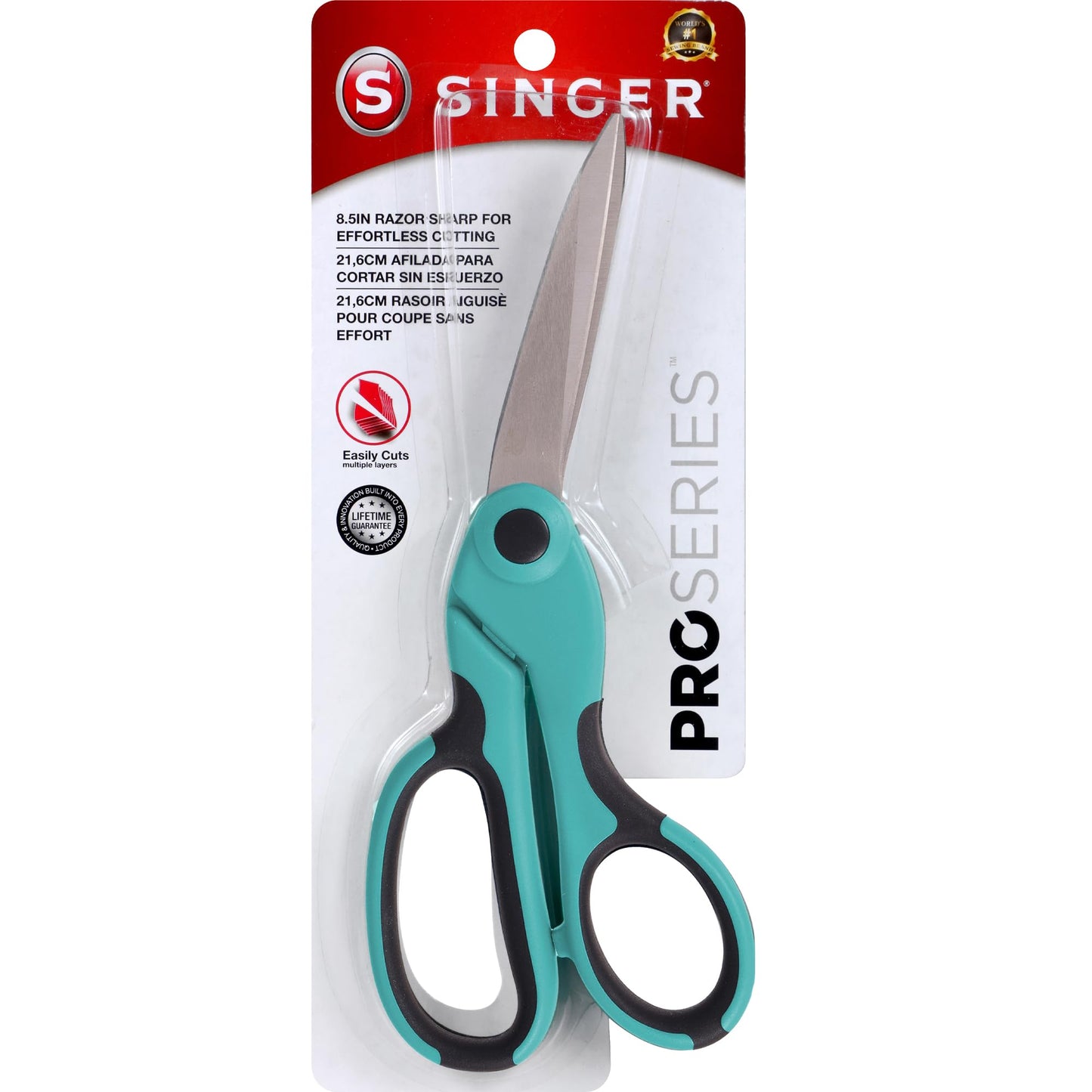 SINGER 8-1/2-Inch ProSeries Heavy Duty Bent Sewing Scissors