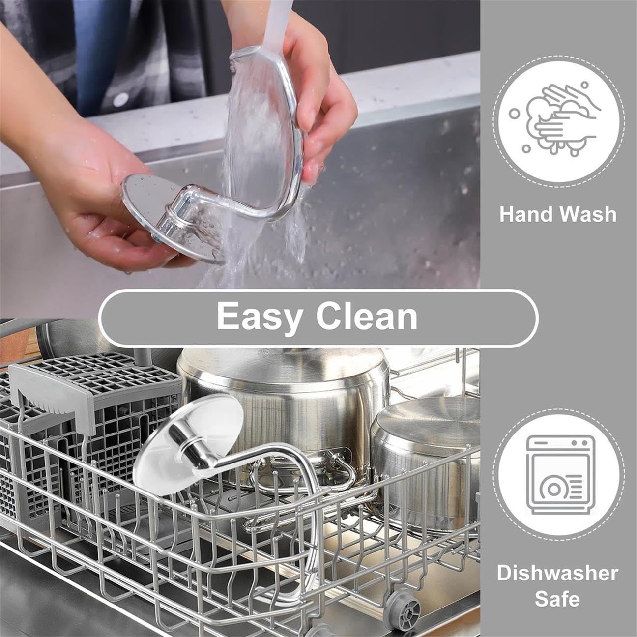FavorKit Dough Hook for KitchenAid Tilt-head and 4.5-5.0 Quart Mixers, Polished Stainless Steel Dishwasher Safe Kneading Attachment for Bread,Pasta, Pizza...