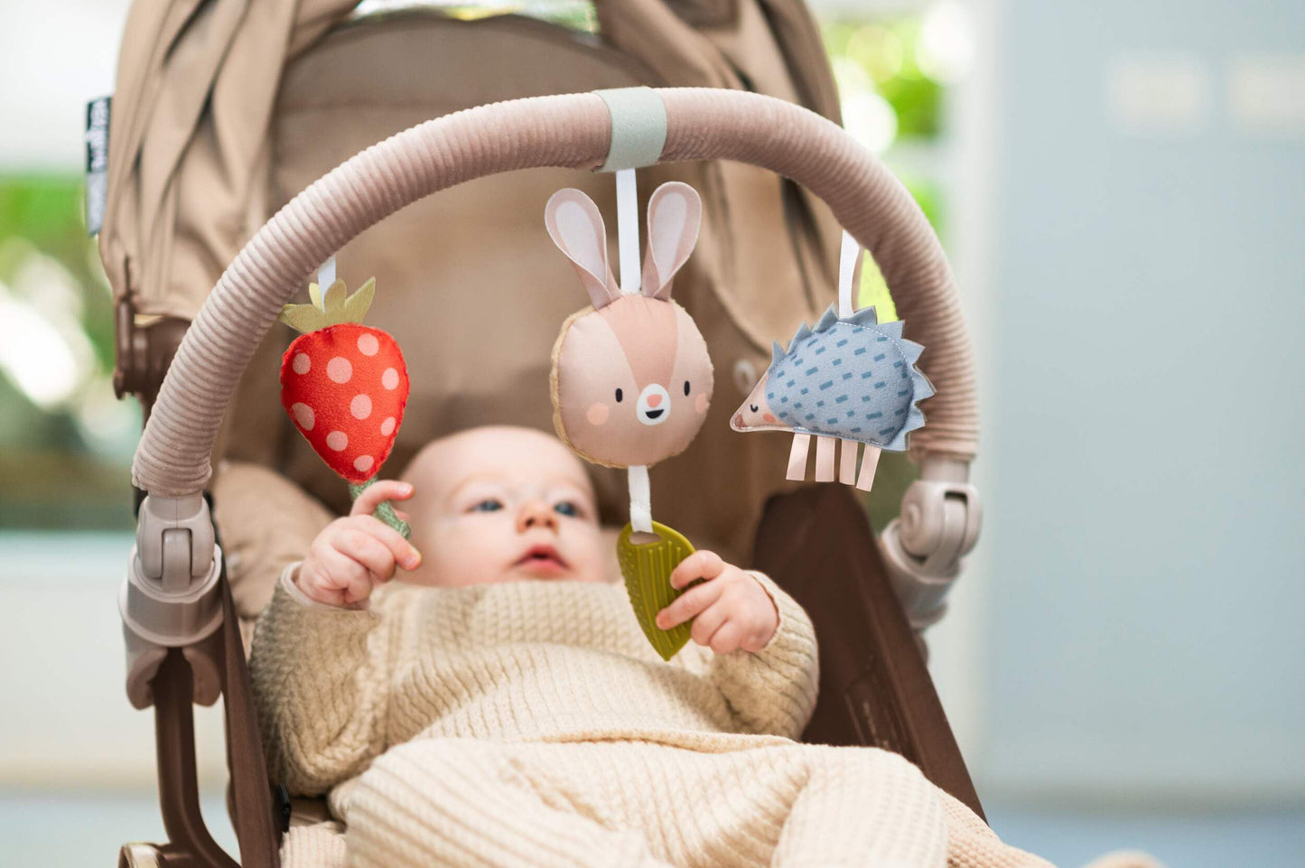 Taf Toys Activity Arch - Ideal for Infants & Toddlers, Fits Stroller & Pram, Stimulates Baby’s Senses, Easier Outdoors (Musical Bunny Arch)