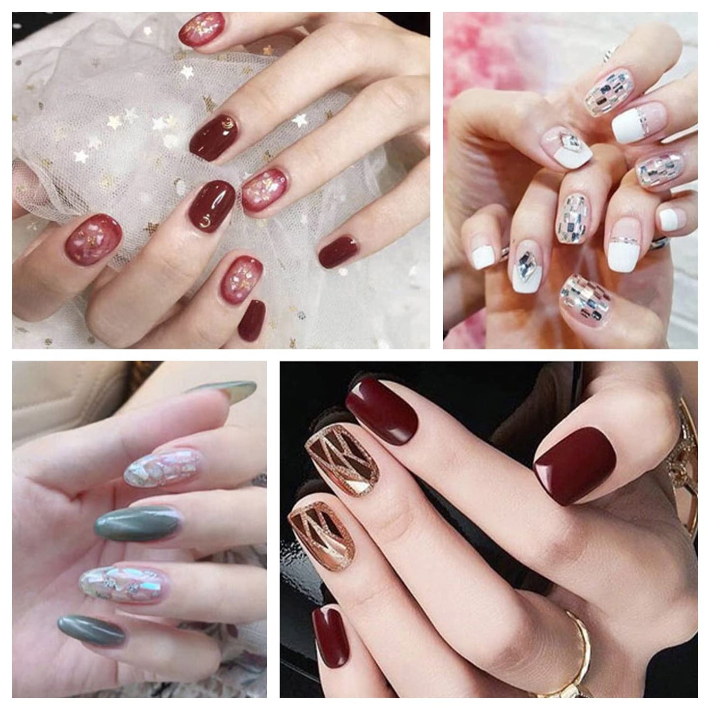 DANNEASY 30 Sheets Nail Polish Strips for Women Full Nail Wraps Gel Nail Strips Self Adhesive Nail Polish Stickers Stick On Nails Fingernails Manicure Sticker for Nail Art with Nail File