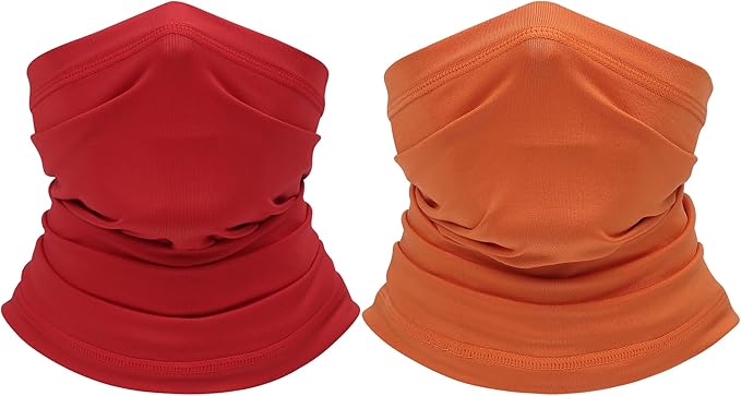 UV Protection Cooling Neck Gaiter Face Mask Scarf for Men - Windproof Neck Cover Bandana Neck Warmer Mask