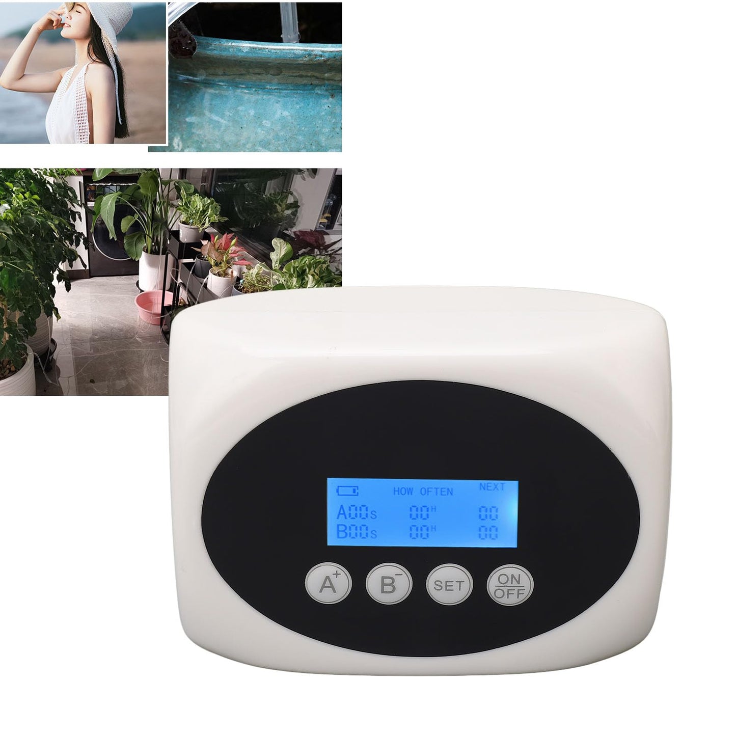 LCD Automatic Drip Irrigation for 15 Plants Stable WaterIntelligent Control for Drought Conditions