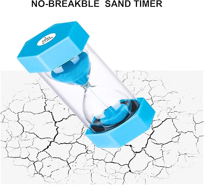 Hourglass Sand Timer 5 Minute, Plastic Sand Clock 5 Minutes, Large Red SandWatch 5 Min, Colorful Hour Glass Sandglass Timer, Games, Classroom, Kitchen, Decoration