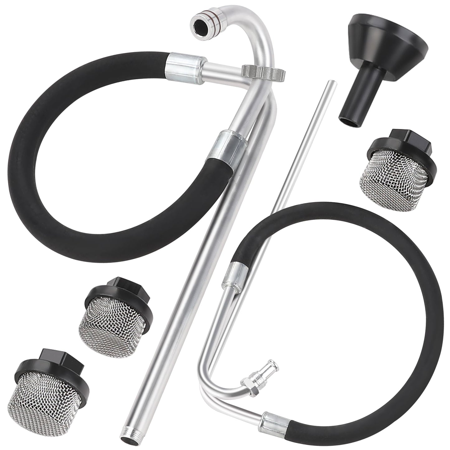 Hromee Stainless Steel Suction Hose and Reflux Line Sets, Airless Paint Sprayer Accessories for Graco 390 395 490 495 595 695