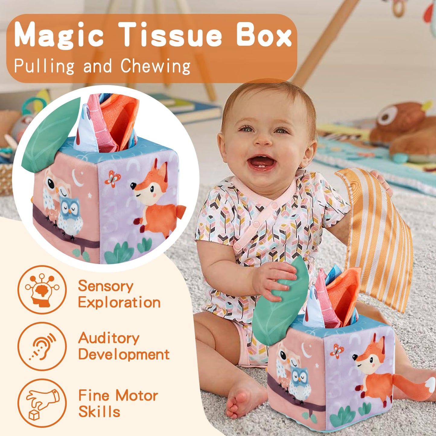 Twefex Montessori Toys for Babies 6-12 Months - 3 in 1 Baby Toys Play Kit