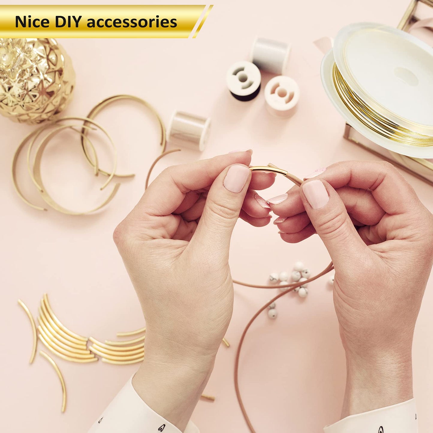 10 Roll 230ft Jewelry Wire for Making 18, 20, 22, 24, 26 Gauge Craft Beading Wire Jewelry Making Supplies Bendable Copper, 5 Size(Gold and Silver)