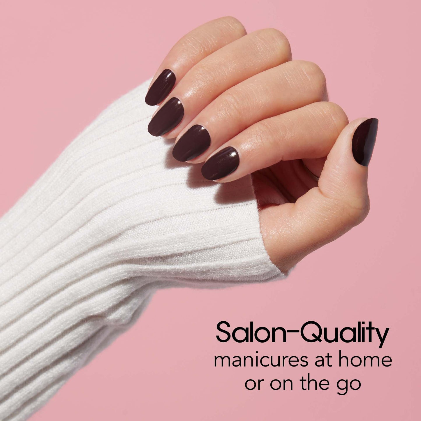 Color Street Dark Roast Nail Strips - Deep Brown Crème Inspired by Coffee Lovers - Crème Finish - 16 Double-Ended Nail Polish Strips