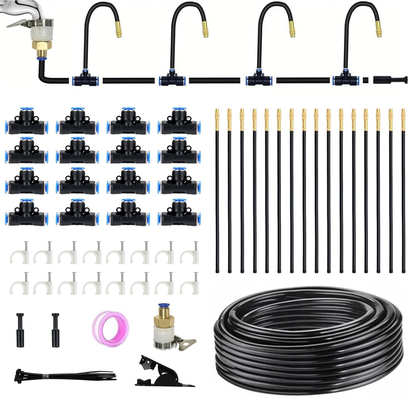 Drip Irrigation System, 50 FT Watering System, Garden Irrigation System for Yard, Lawn, and Plants