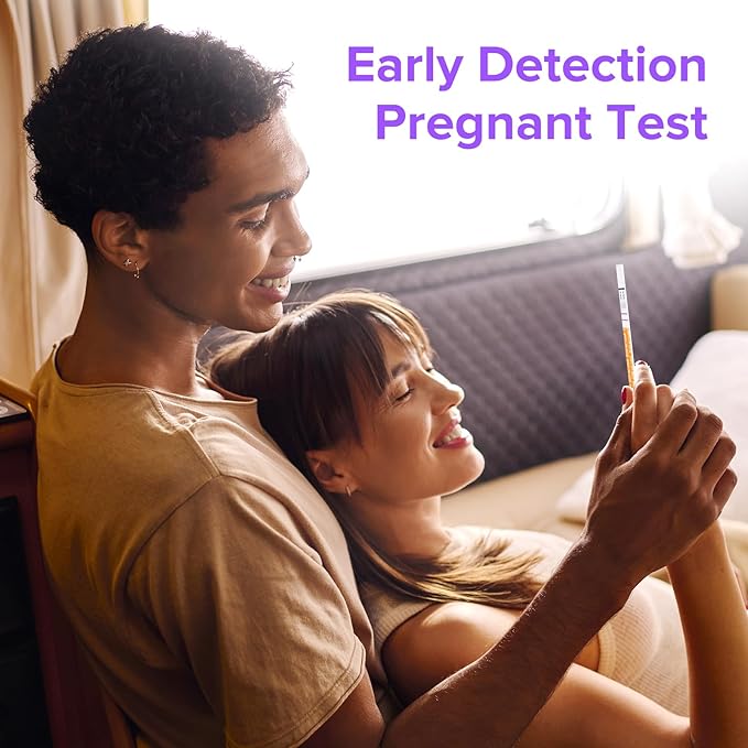 Premom Pregnancy Test Strips - Early Detection Pregnancy Test Kit Powered by Premom Ovulation Predictor APP (50 Count), Exp. 09/30/2025