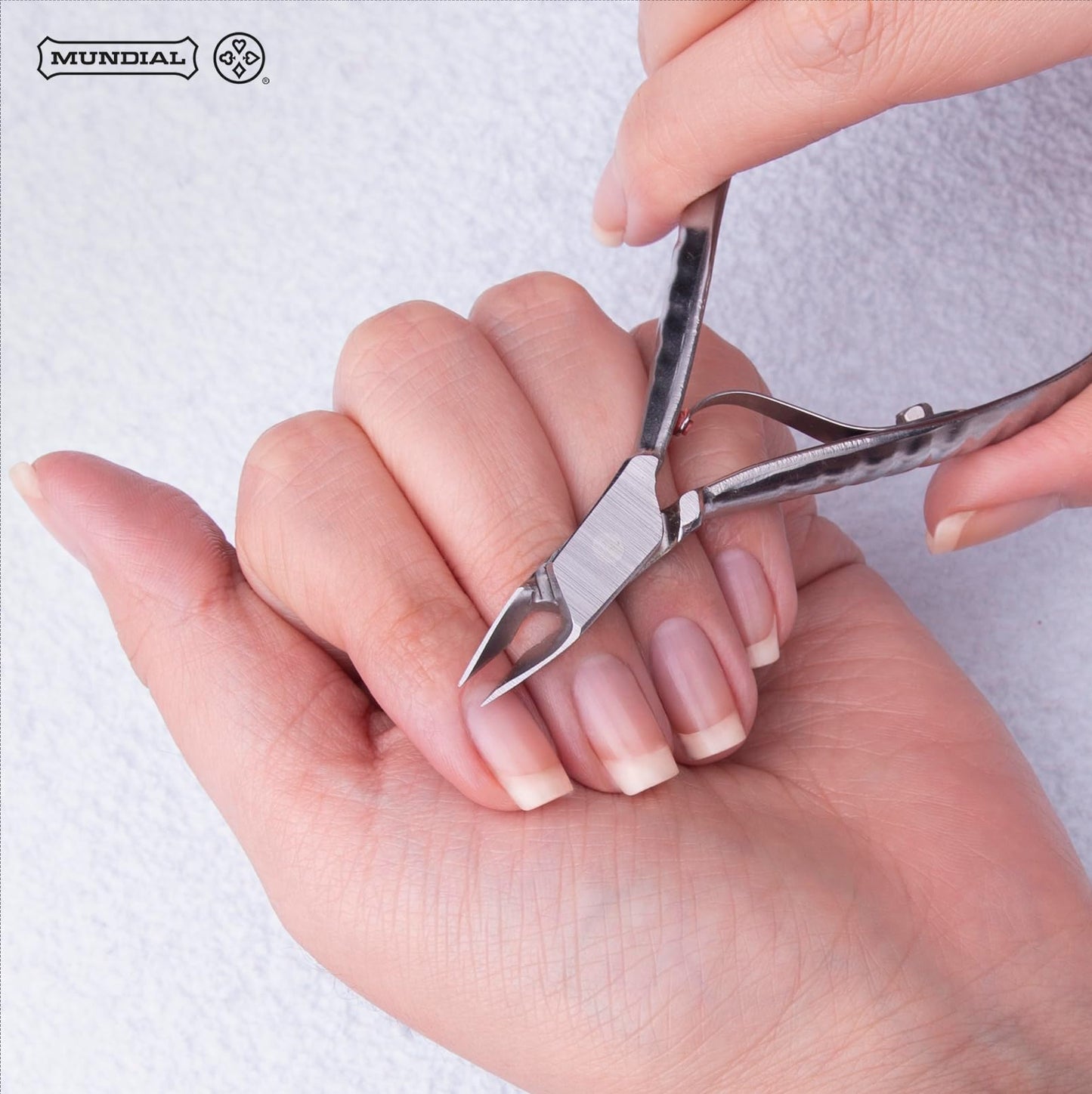 Mundial Professional Stainless Steel Cuticle Nipper 722-PR and Manicure and Pedicure Cuticle Pusher and Stick