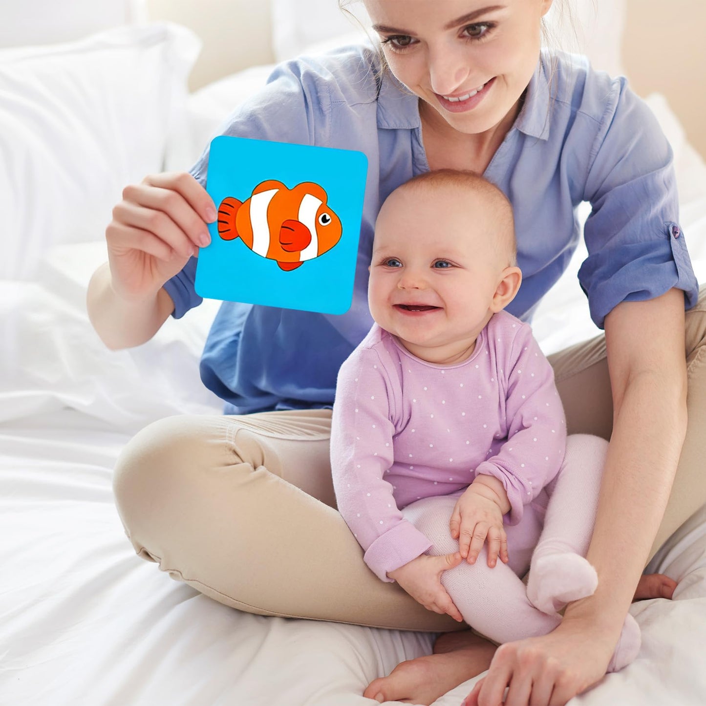 High Contrast Baby Flashcards - 120pcs Newborn Black White Visual Stimulation Learning Card for 0-18 Months Babies Activities Educational Gifts