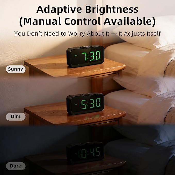 Battery Operated Small Alarm Clock: Compact Cordless Design