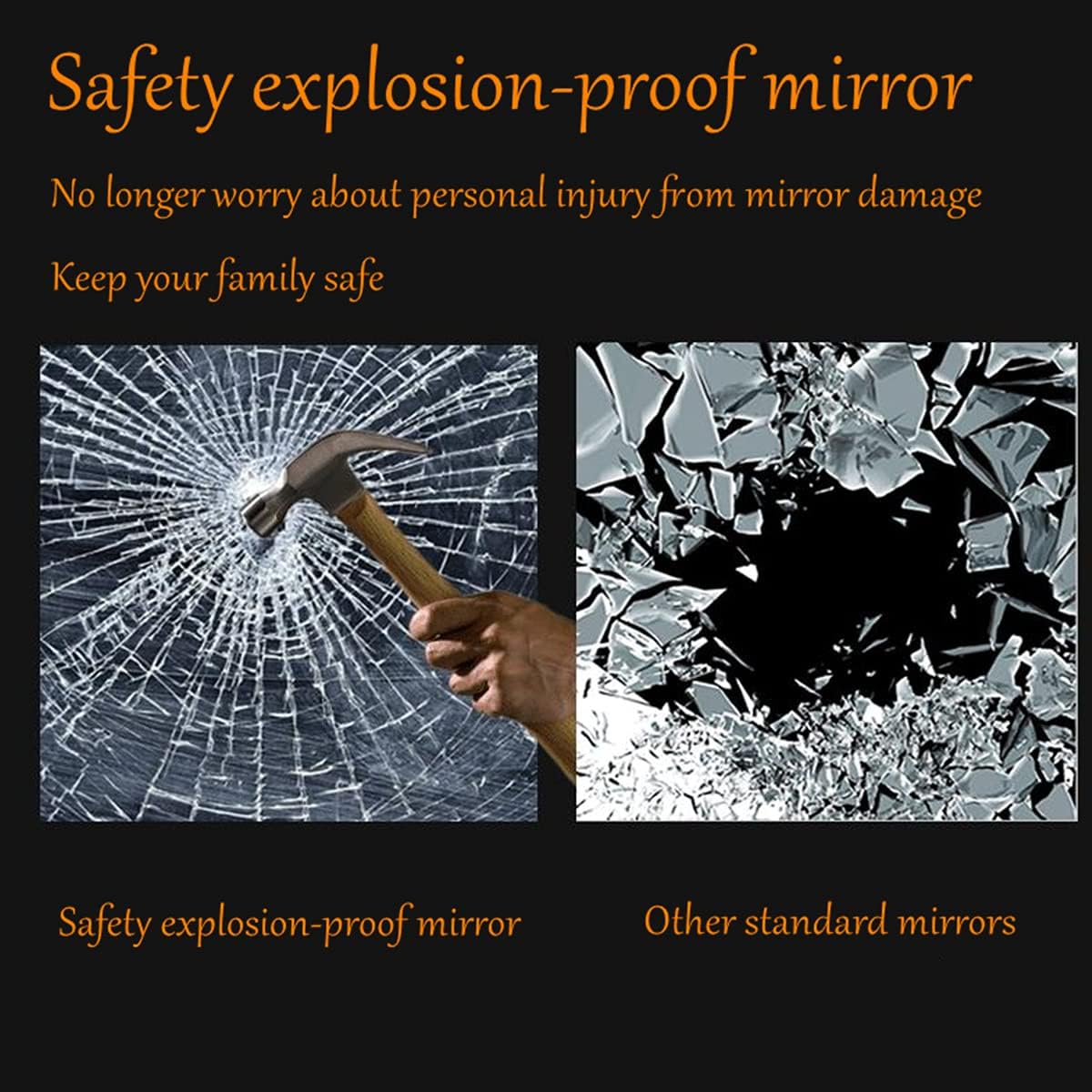 Single Beveled Edge Circle Mirror Frameless Wall Mount Bathroom Vanity Mirror, 30”