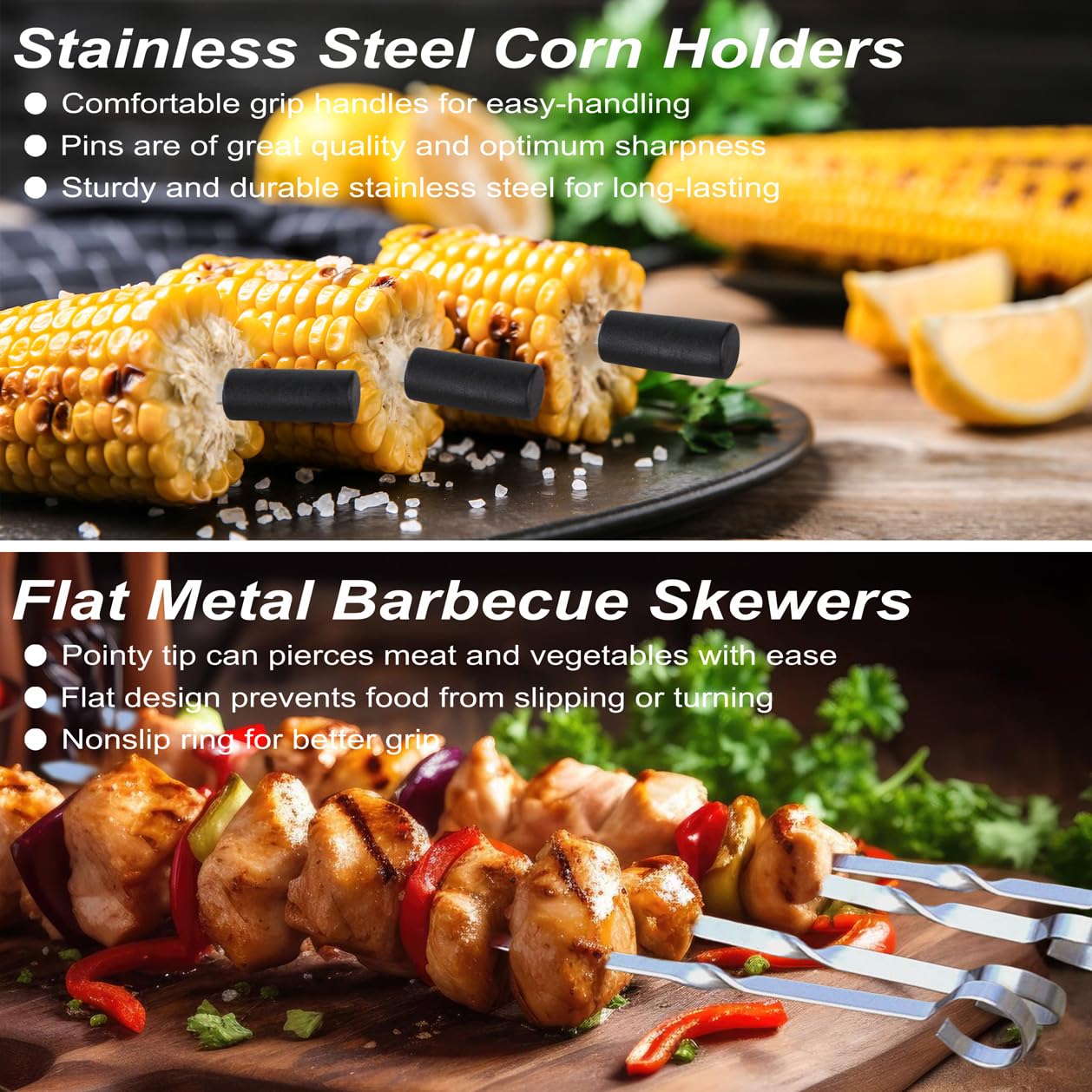 POLIGO 26 PCS BBQ Grill Accessories Stainless Steel BBQ Tools Grilling Tools Set with Storage Bag for Fathers Day Dads Birthday Presents - Camping Grill Utensils Set Ideal Grilling Gifts for Men Black