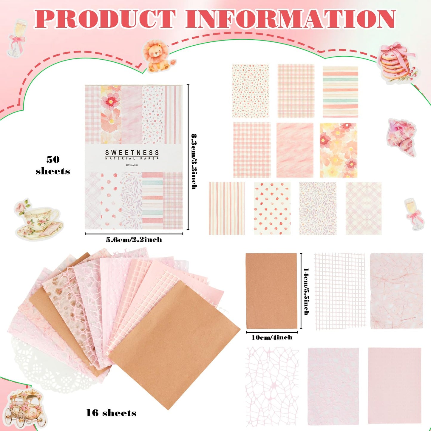 FunooFuno 156 Pcs Scrapbooking Supplies Kit Vintage Aesthetic Scrapbook Kit for Planner, Bullet Junk Journaling, Junk Journal, Retro Crafts, DIY Journaling Supplies