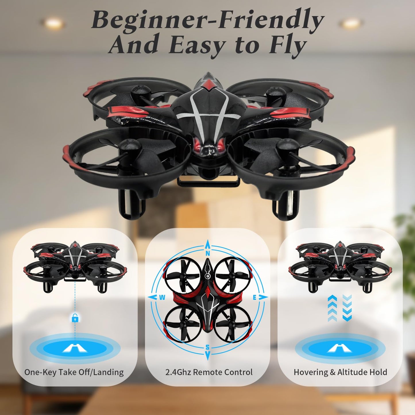 A ALPHA Mini Drone for Kids Aircraft Gesture-Controlled Kids Toy
