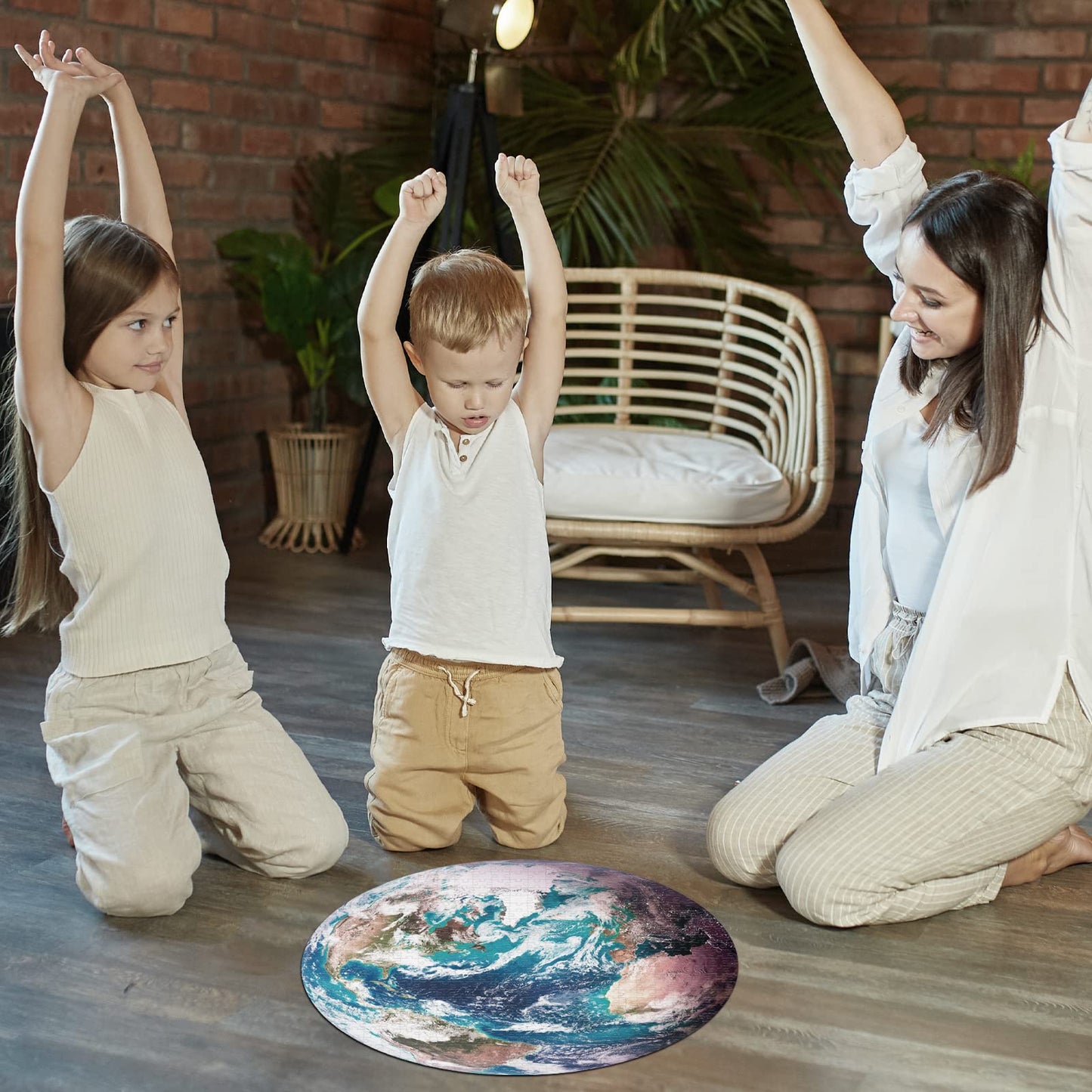 Antelope - 1000 Piece Puzzle for Adults, Space Earth Jigsaw Puzzles 1000 Pieces, Telescope Planet Close-up Round Puzzle, High Resolution, Matte Finish, No Dust Space Puzzle