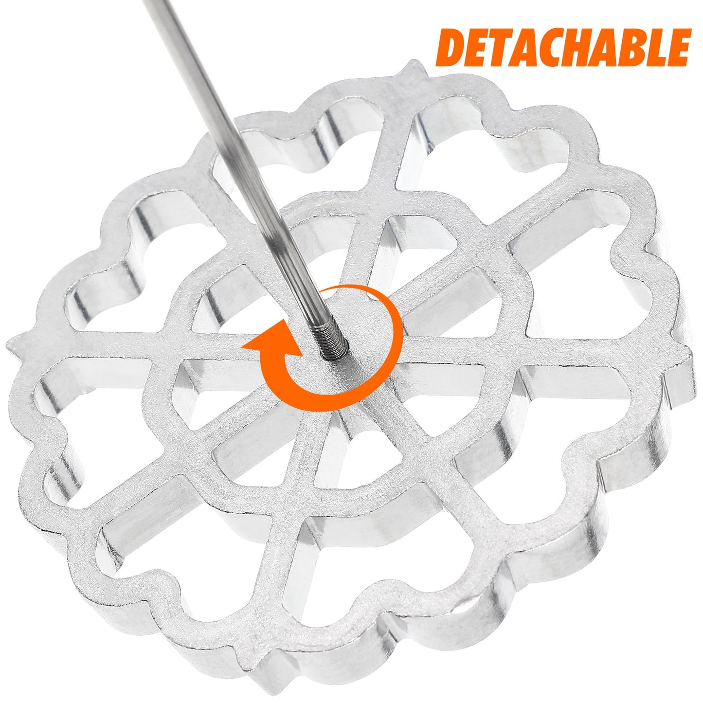 Amosfun Achappam Mold Bunuelos Mold 12.4 Inch Rosette Maker Tool Kitchen Frying Snack Flower Circle for Shaping Potato Pancakes