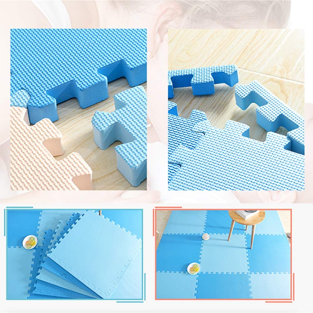 ALGFree Bedroom Bedside Baby Anti-Fall Foam Puzzle Play Mat Living Room Climbing Mat Crawling Mat Thicken Splice Interlocking Floors Tiles, Free Combination (Color : E, Size : 60x60x2.5cm-4 PCS)